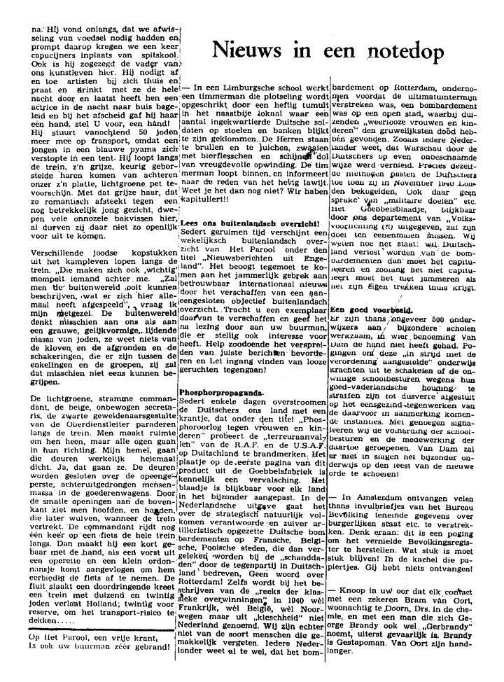 Het Parool; 5 februari 1944; blz. 8; 